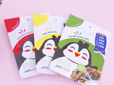 JapiFoods chính thức ra mắt sản phẩm hải sản rắc cơm cho bé từ 1-7 tuổi