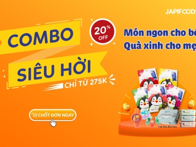 ƯU ĐÃI THÁNG CỦA MẸ - JAPIFOODS TẶNG MÓN NGON CHO BÉ,  QUÀ XINH CHO MẸ