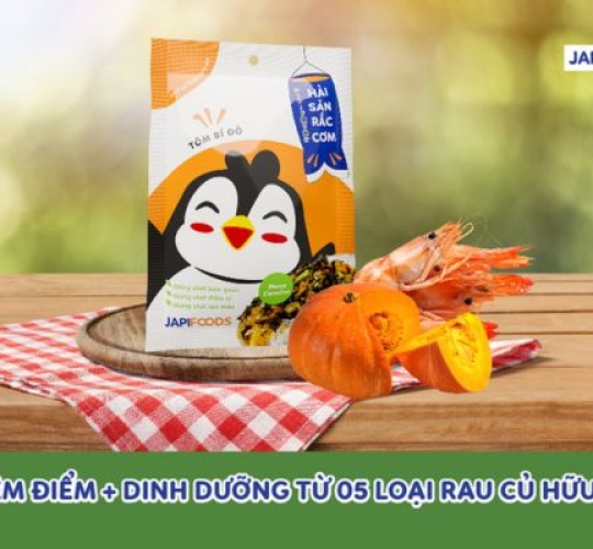 Hải sản rắc cơm - Điểm cộng dinh dưỡng từ 5 loại rau củ hữu cơ