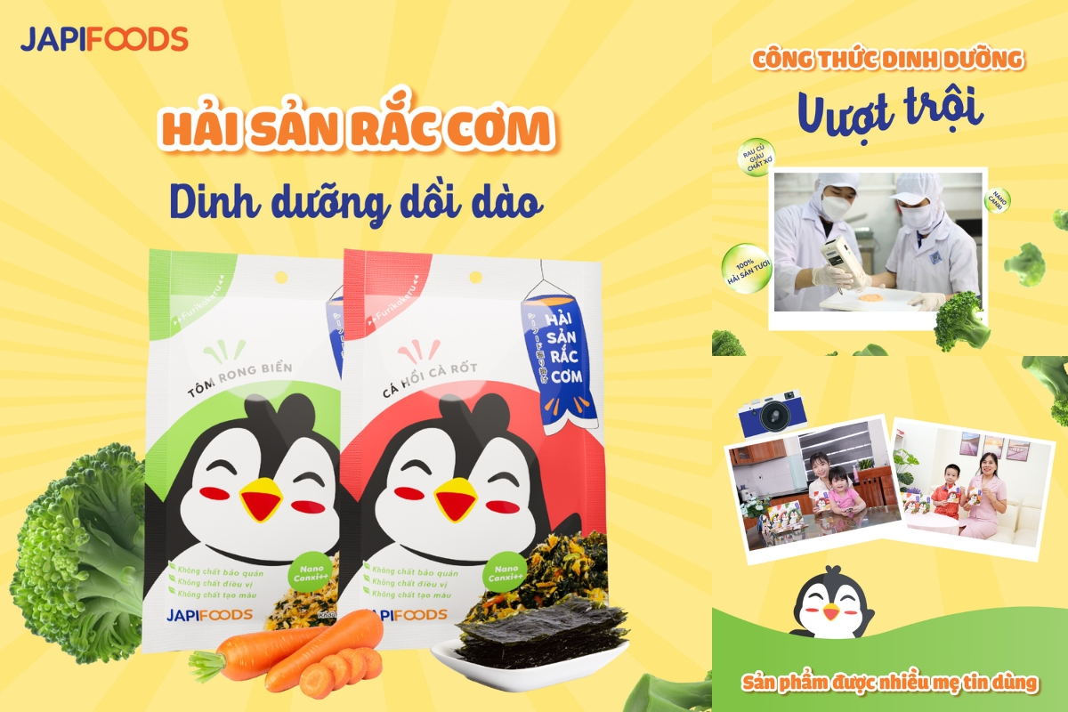 Hải sản rắc cơm có phải gia vị rắc cơm hay chà bông?